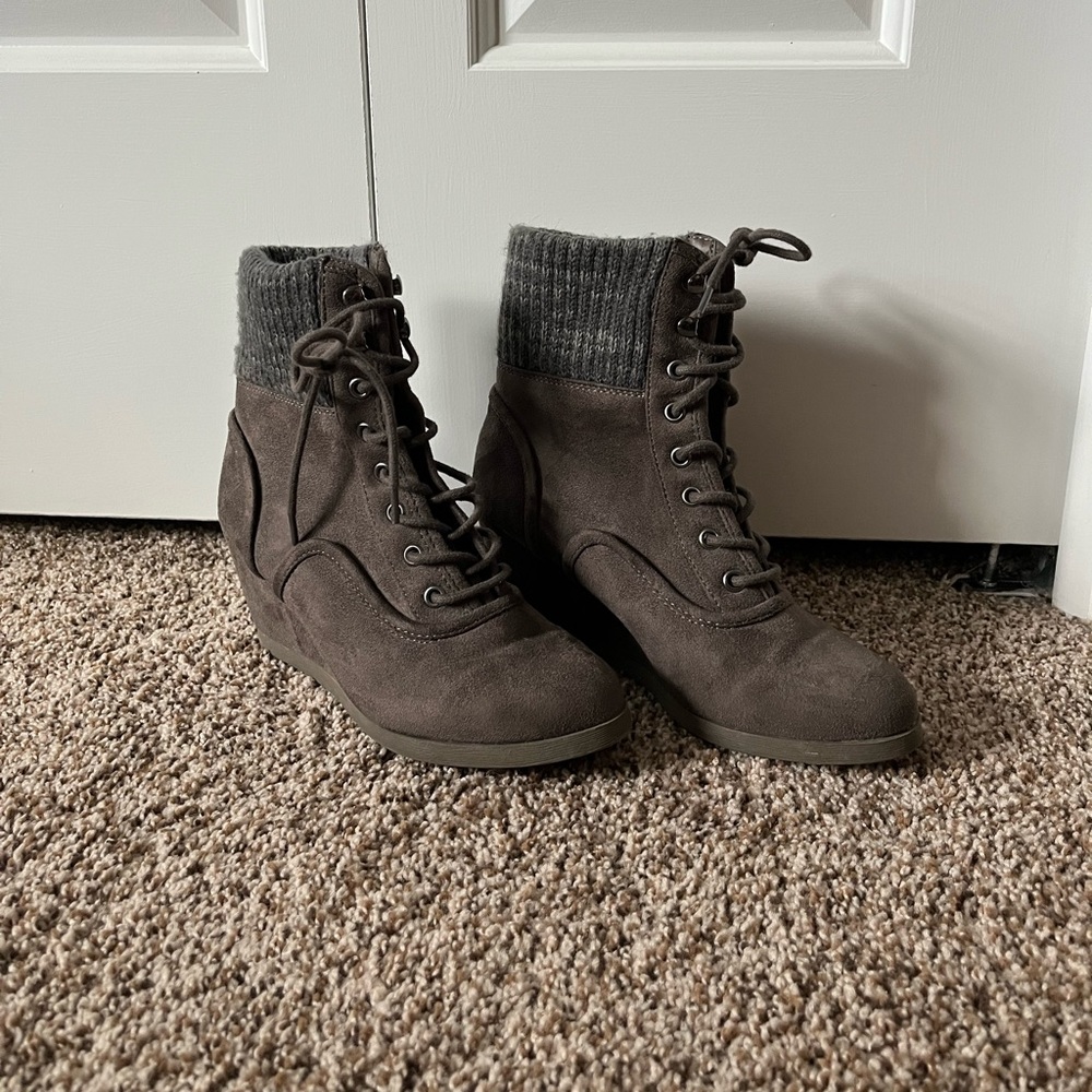 Winter Wedge Boots